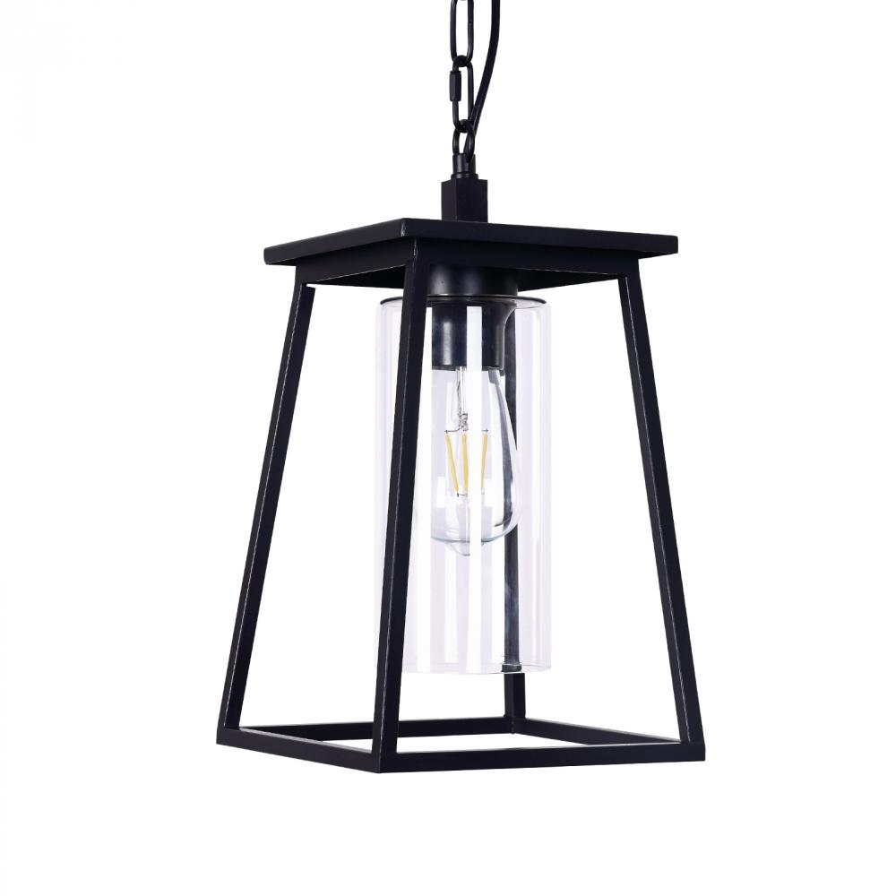 13 &#34; Aluminium Die cast 1x60w chain hung Pendant With inner clear glass, 3ft of chain and wire