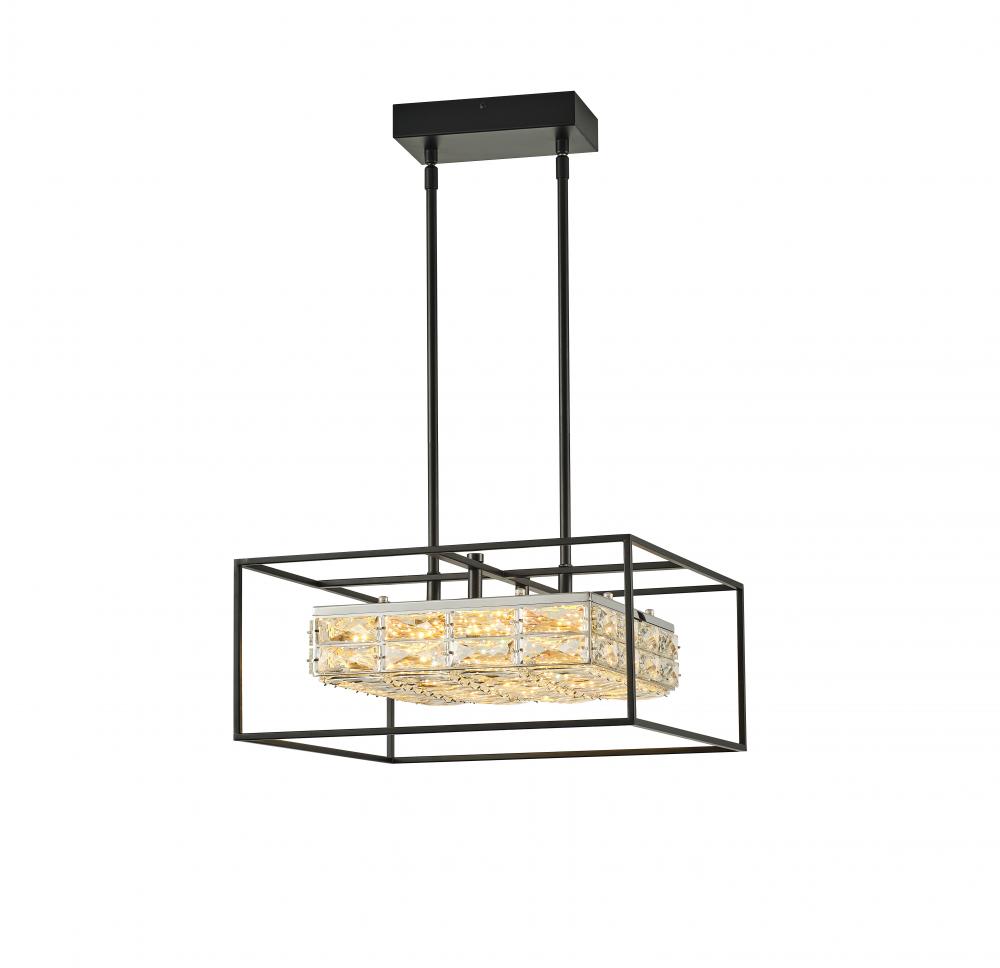 18&#34; 30W, 2900LM, 3CCT LED, 3000K, 4000K, 5000K, Pendant, size; 18&#34;*18&#34; *9.5&#34;