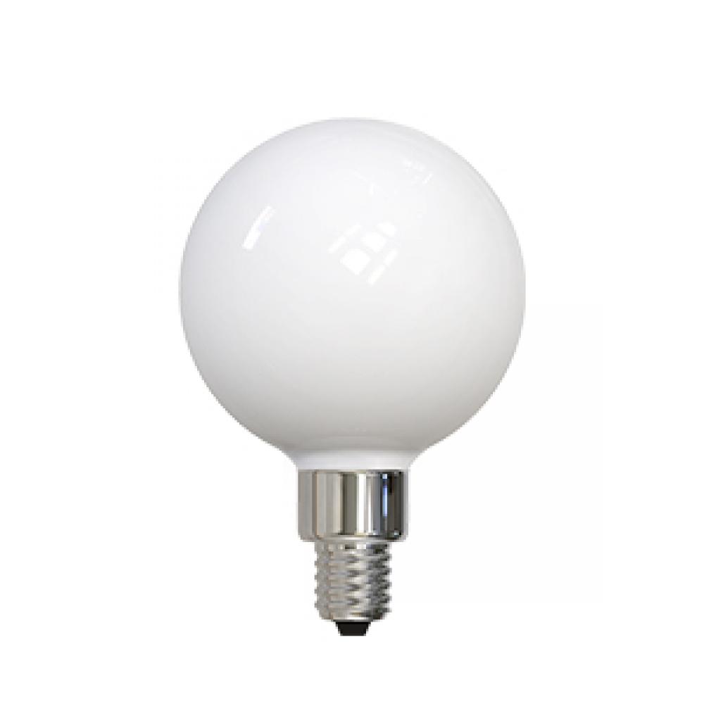 LED Filament Lamp G16.5 S4 E12 Base 5W 320Â° 120V 40K Soft White Dim 450 LM Standard