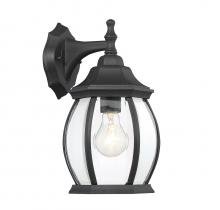 Savoy House Meridian CA M50053BK - 1-Light Outdoor Wall Lantern in Black
