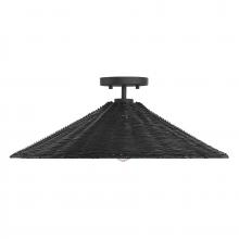 Savoy House Meridian CA M60074MBK - 1-Light Ceiling Light in Matte Black