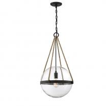 Savoy House Meridian CA M70091ORB - 1-light Pendant In Oil Rubbed Bronze