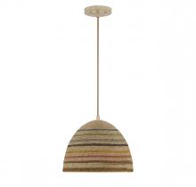Savoy House Meridian CA M7034NRC - 1-Light Pendant in Natural Rattan Color