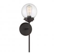 Savoy House Meridian CA M90025ORB - 1-Light Wall Sconce in Oil Rubbed Bronze