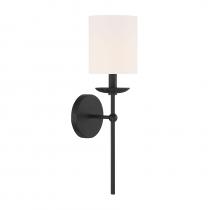 Savoy House Meridian CA M90079MBK - 1-Light Wall Sconce in Matte Black
