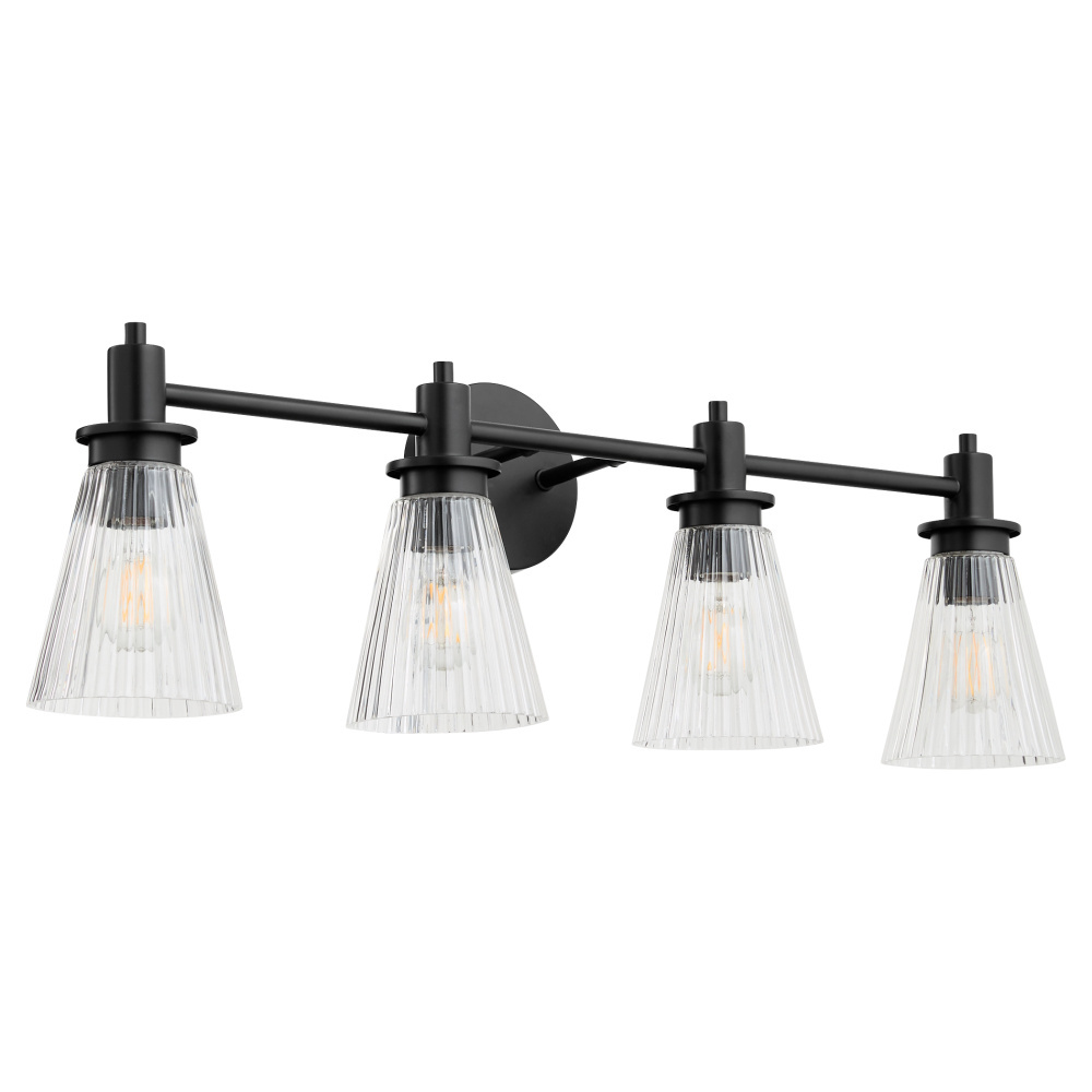 LAWTON 4 LIGHT VANITY - MATTE BLACK