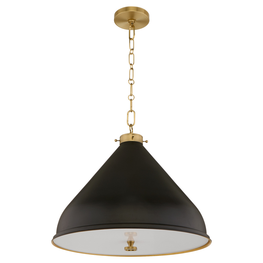 BONNEL 20&#34; PENDANT - MATTE BLACK/AGB