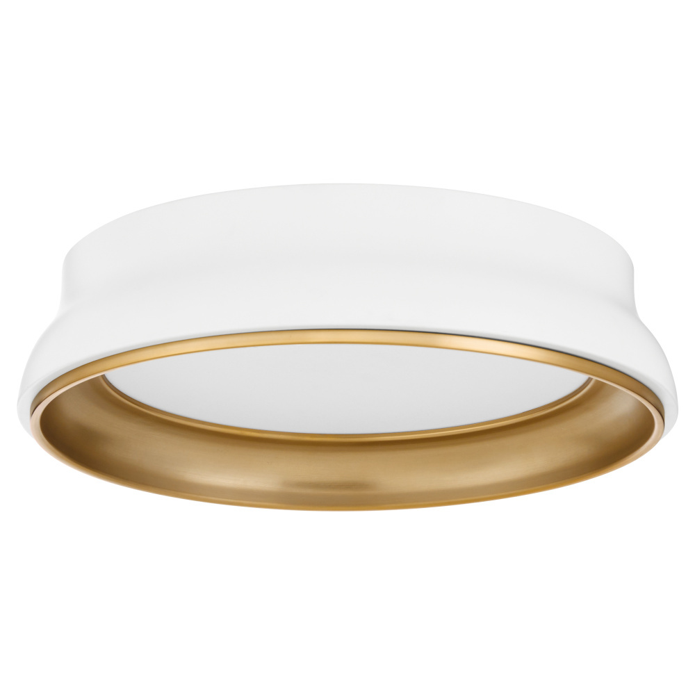 LEGEND 18&#34; SHADE KIT - STUDIO WHITE/BRUSHED BRASS