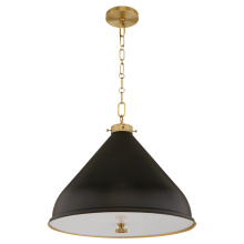 Quorum 6863-20-5980 - BONNEL 20" PENDANT - MATTE BLACK/AGB