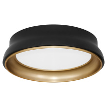 Quorum 8-2018-5947 - LEGEND 18" SHADE KIT - MATTE BLACK/BRUSHED BRASS