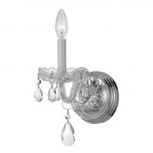 CRYSTORAMA 1031-CH-CL-MWP - Traditional Crystal 1 Light Hand Cut Crystal Polished Chrome Sconce
