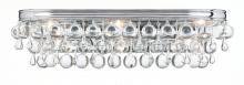 CRYSTORAMA 133-CH - Calypso 6 Light Crystal Teardrop Polished Chrome Sconce