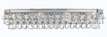 CRYSTORAMA 134-CH - Calypso 8 Light Crystal Teardrop Polished Chrome Sconce
