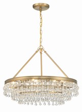 CRYSTORAMA 237-VG - Calypso 6 Light Vibrant Gold Chandelier