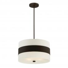 CRYSTORAMA 295-DB - Libby Langdon Grayson 3 Light Dark Bronze Chandelier