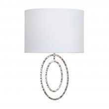 CRYSTORAMA 341-SA - Layla 2 Light Antique Silver Sconce