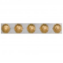 CRYSTORAMA 508-GA-SA - Broche 5 Light Antique Gold + Antique Silver Sconce