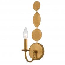 CRYSTORAMA 541-GA - Layla 1 Light Antique Gold Sconce