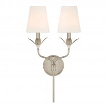 CRYSTORAMA 562-SA - Broche 2 Light Antique Silver Sconce