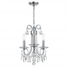 CRYSTORAMA 6823-CH-CL-S - Othello 3 Light Swarovski Strass Crystal Polished Chrome Mini Chandelier