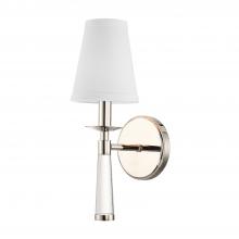 CRYSTORAMA 8861-PN - Baxter 1 Light Polished Nickel Sconce