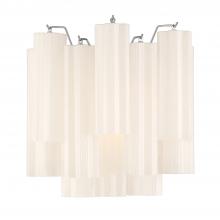 CRYSTORAMA ADD-303-CH-WH - Addis 2 Light Polished Chrome Sconce