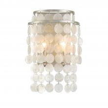 CRYSTORAMA BRI-3002-SA - Brielle 2 Light Antique Silver Sconce