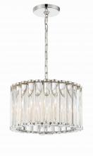CRYSTORAMA ELL-B3004-PN - Libby Langdon Elliot 4 Light Polished Nickel Mini Chandelier