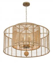 CRYSTORAMA JAY-A5006-BS - Jayna 8 Light Burnished Silver Chandelier