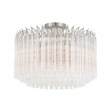 CRYSTORAMA LOF-5005-PN_CEILING - Lofton 5 Light Polished Nickel Semi Flush Mount