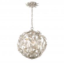 CRYSTORAMA MSL-314-SA - Marselle 4 Light Antique Silver Mini Pendant