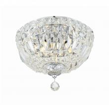 CRYSTORAMA ROS-A1003-CH-CL-MWP - Roslyn 3 Light Polished Chrome Flush Mount