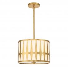 CRYSTORAMA ROY-803-GA - Royston 3 Light Antique Gold Pendant