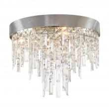 CRYSTORAMA WIN-213-SA-CL-MWP - Winfield 4 Light Antique Silver Flush Mount