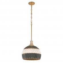 CRYSTORAMA ZAN-9003-SG-MK - Zanzibar 3 Light Soft Gold + Matte Black Pendant