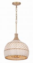 CRYSTORAMA ZAN-9003-SG - Zanzibar 3 Light Soft Gold Pendant