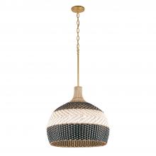 CRYSTORAMA ZAN-9005-SG-MK - Zanzibar 5 Light Soft Gold + Matte Black Pendant