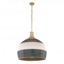 CRYSTORAMA ZAN-9006-SG-MK - Zanzibar 6 Light Soft Gold + Matte Black Pendant