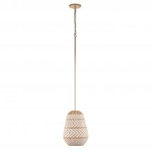 CRYSTORAMA ZAN-9011-SG - Zanzibar 1 Light Soft Gold Mini Pendant