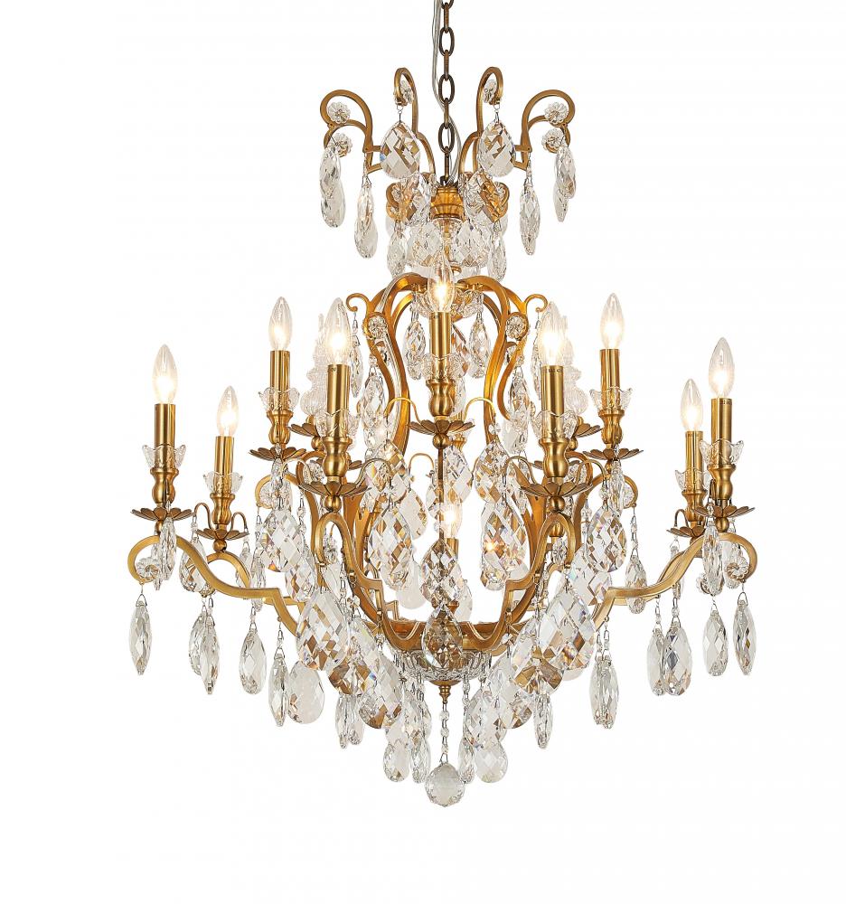 Chandelier Antique Brass