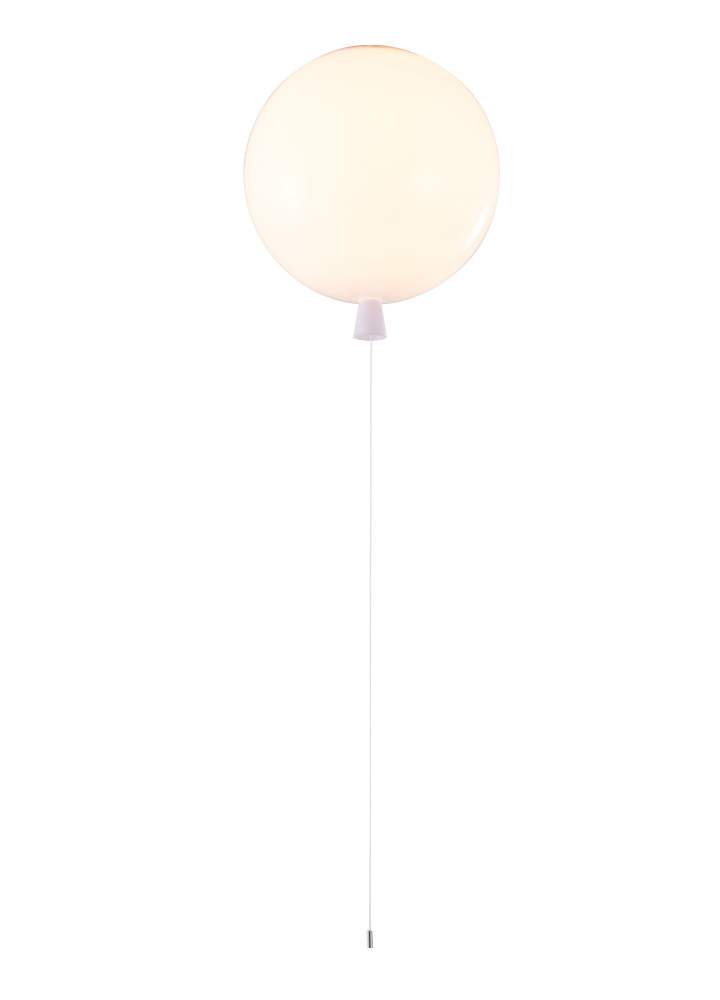 White Acrylic Balloon Semi Flush Mount