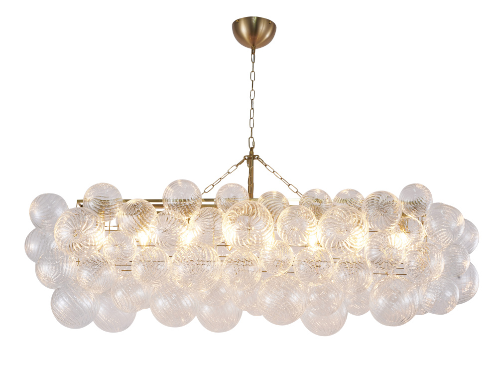 Brass Frame Chandelier