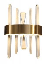 Bethel International FT73W12G - LED Wall Sconce Stainless Steel & Crystal