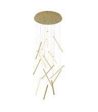 Bethel International LTY01C32BR - Brass LED Chandelier