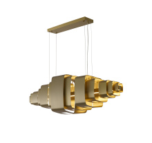Bethel International MU140C60BR - Satin Brass LED Chandelier