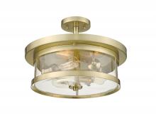 Bethel International YS22137-3SF-GD - Semi Flush Mount Gold