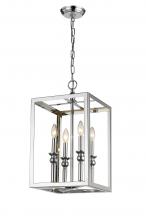 Bethel International YS6215-4P - Chandelier Shiny Nickel