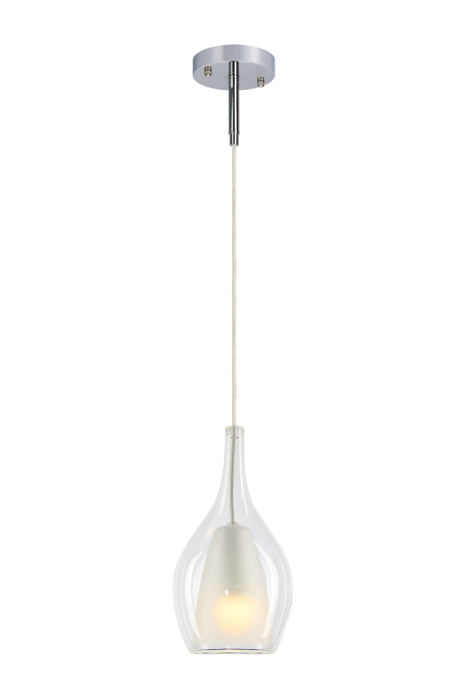 Jericho Black and Chrome Pendant