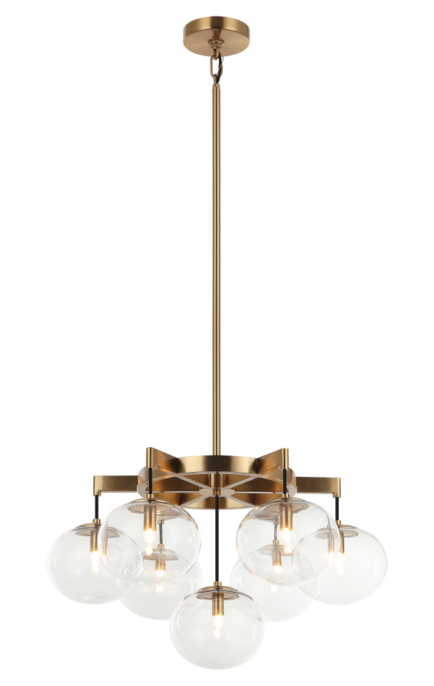 Bulbus Aged Gold Brass Pendant