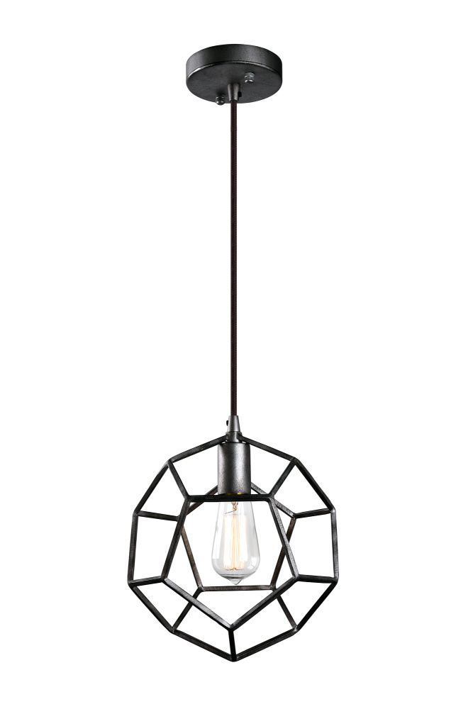 Geometry Series Rusty Black Pendant